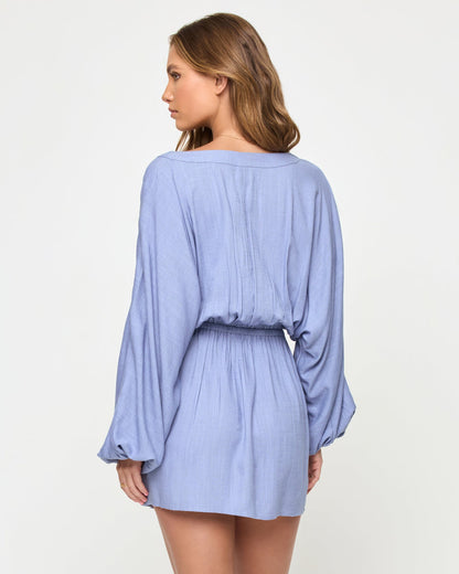 Deia Mini Dress - Chambray