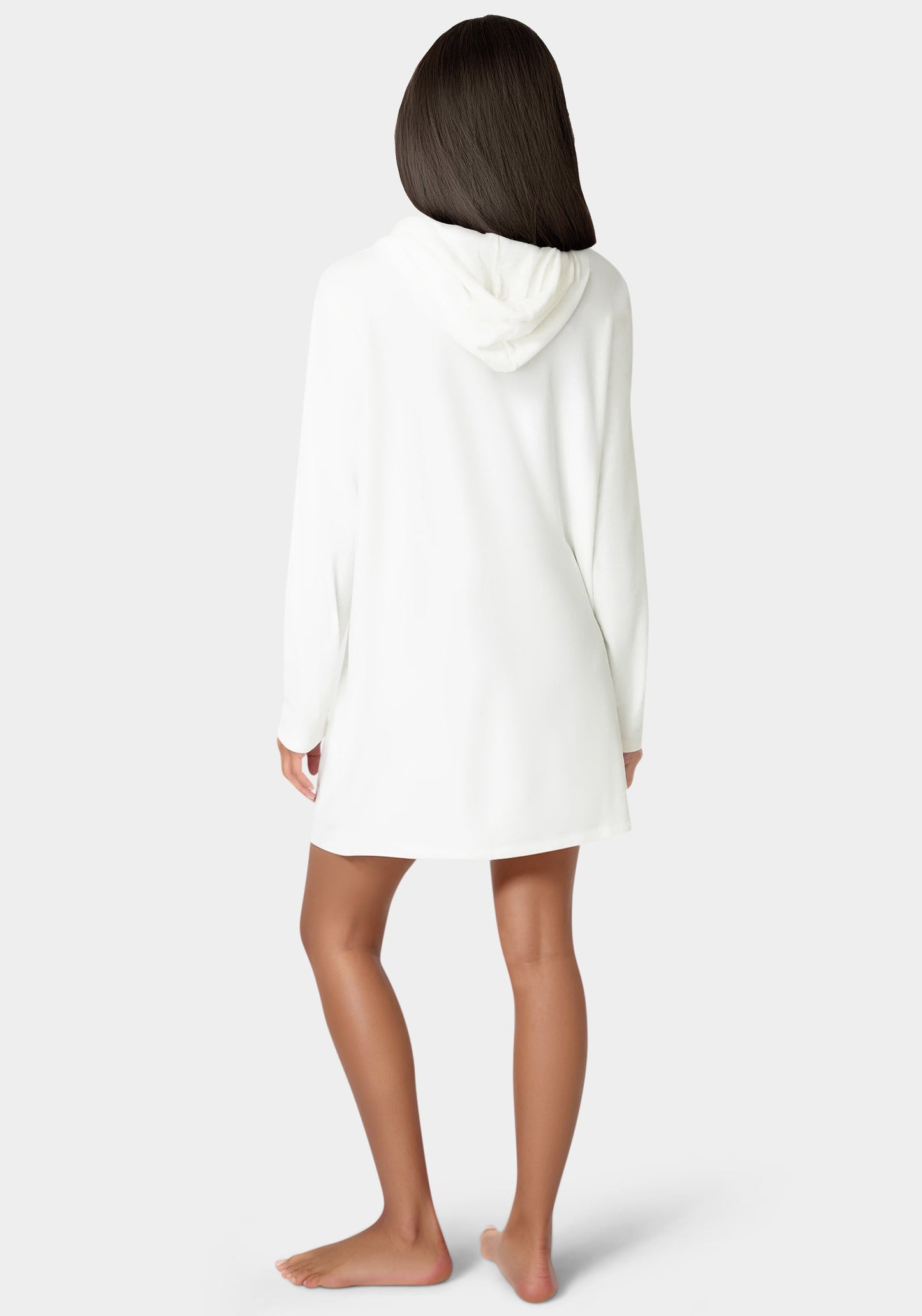 Velour Hooded Rhinestone Sleep & Lounge Dress