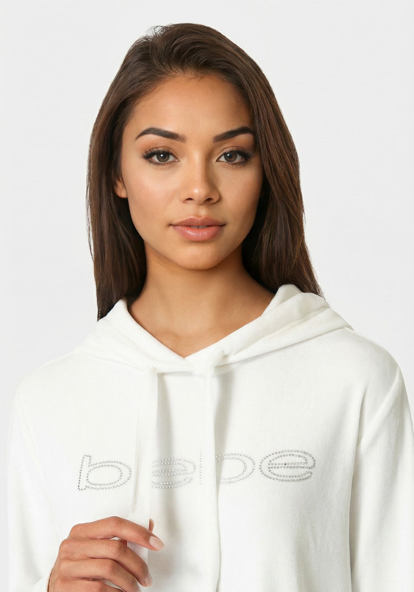 Velour Hooded Rhinestone Sleep & Lounge Dress
