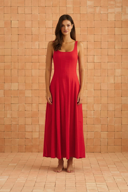 Daphne Dress In Poppy