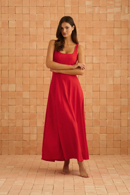 Daphne Dress In Poppy