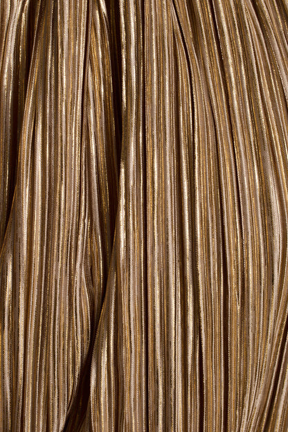 Daybreak Gold Plisse Mini Dress