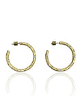 Tat2 Designs 1.5" Gold Pavia Hoop Earrings