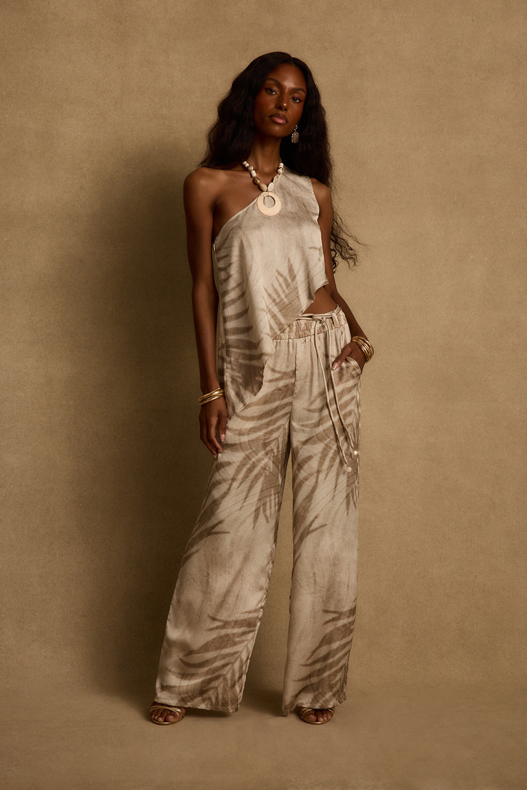 Eden Palm Print Pant