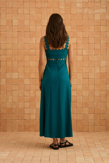 Evelyn Dress In Jade