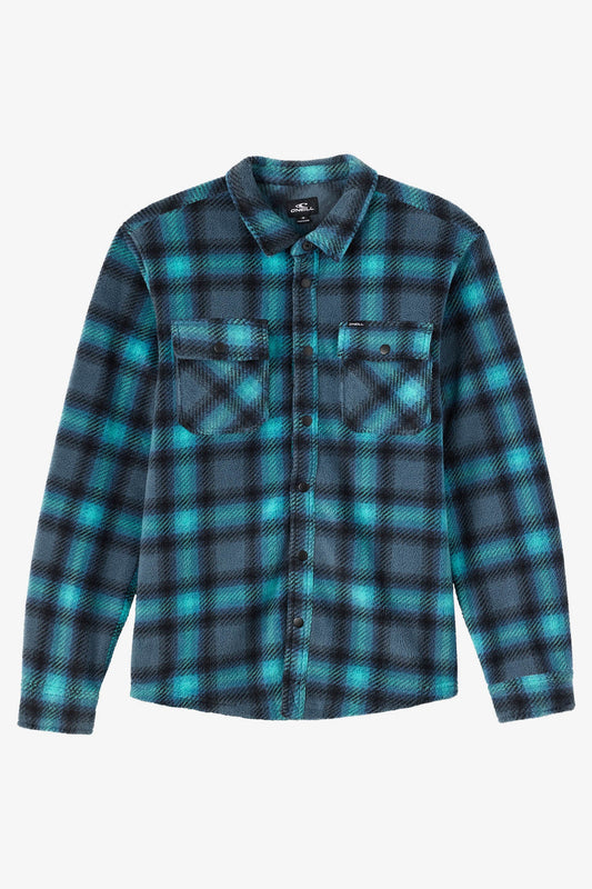 Glacier Plaid Superfleece Long Sleeve Shirt