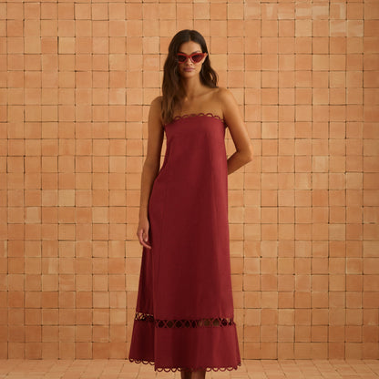 Gina Dress In Sangria