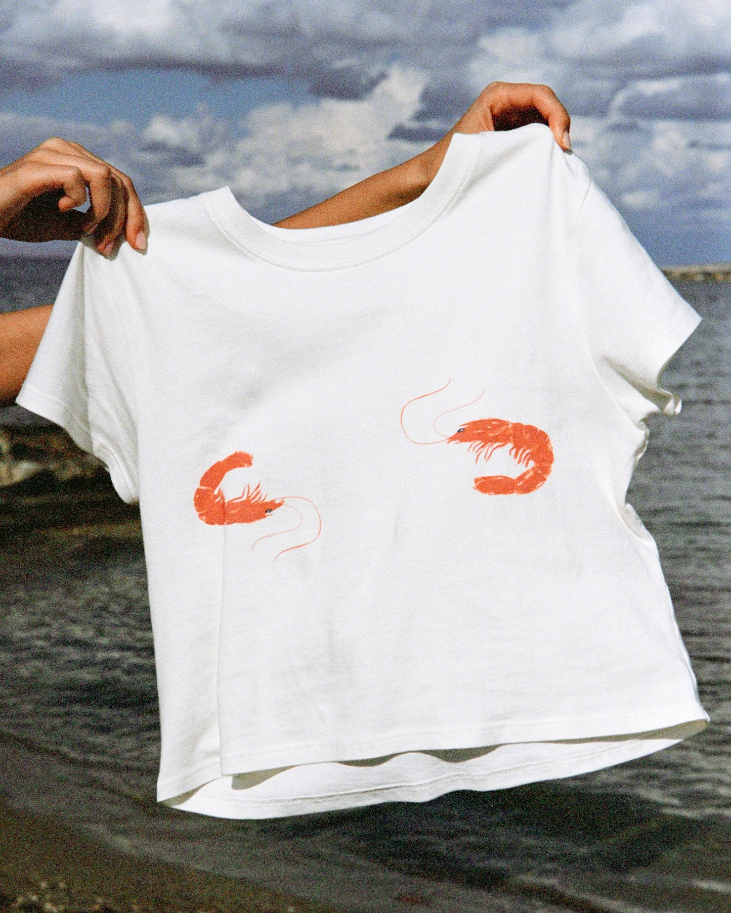 Merci Baby Tee - Shrimp