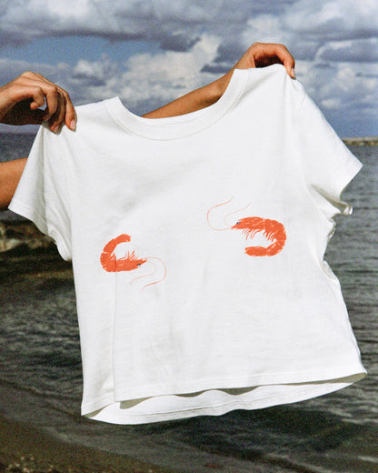 Merci Baby Tee - Shrimp