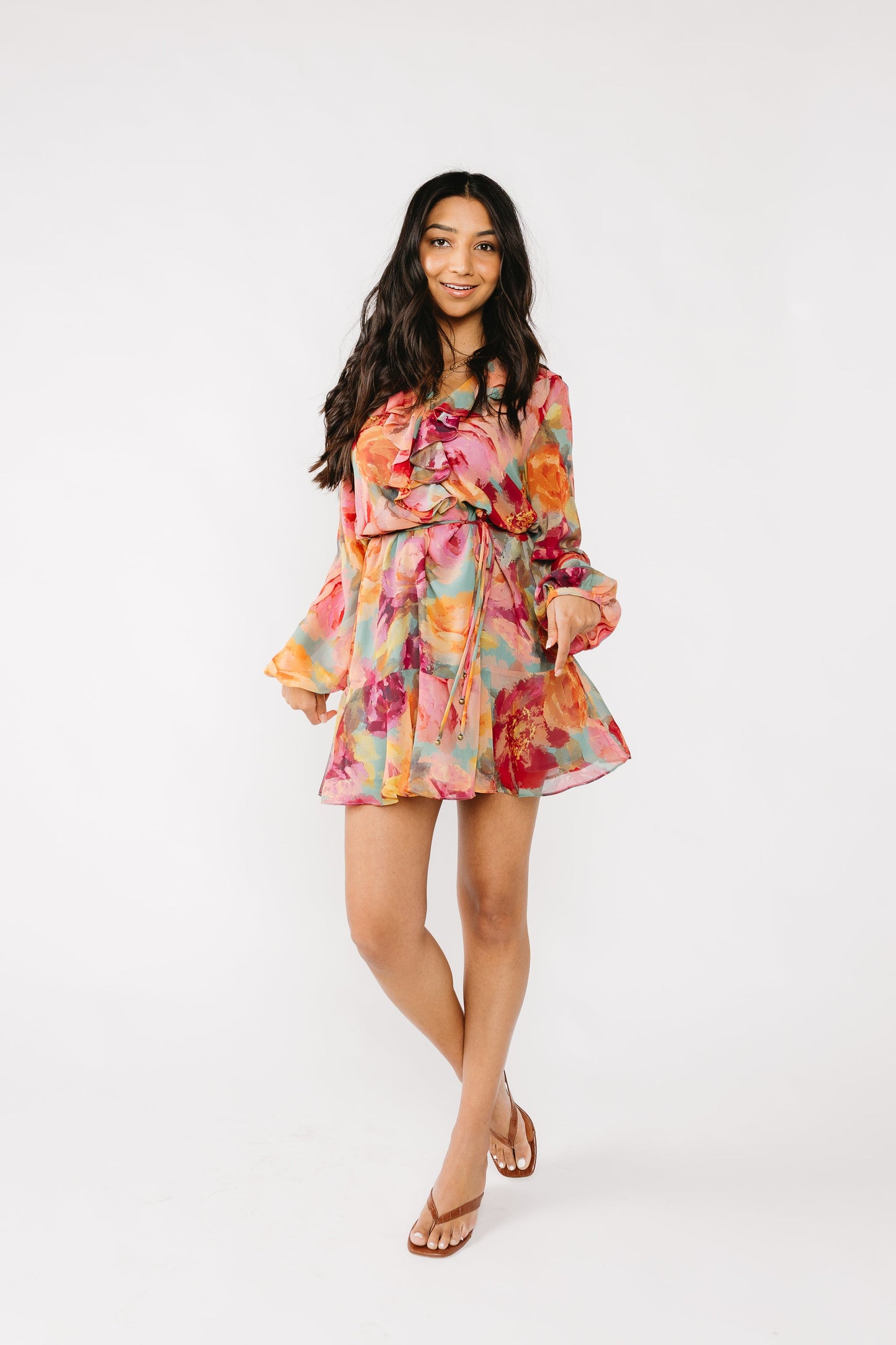 Watercolor Florals Dress
