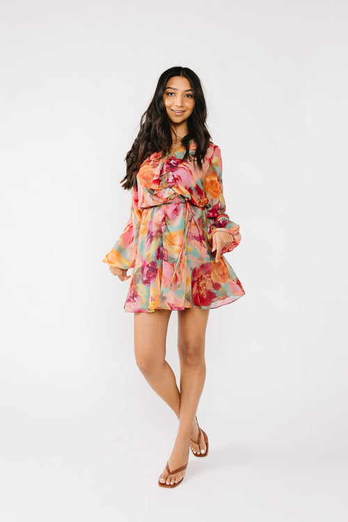 Watercolor Florals Dress