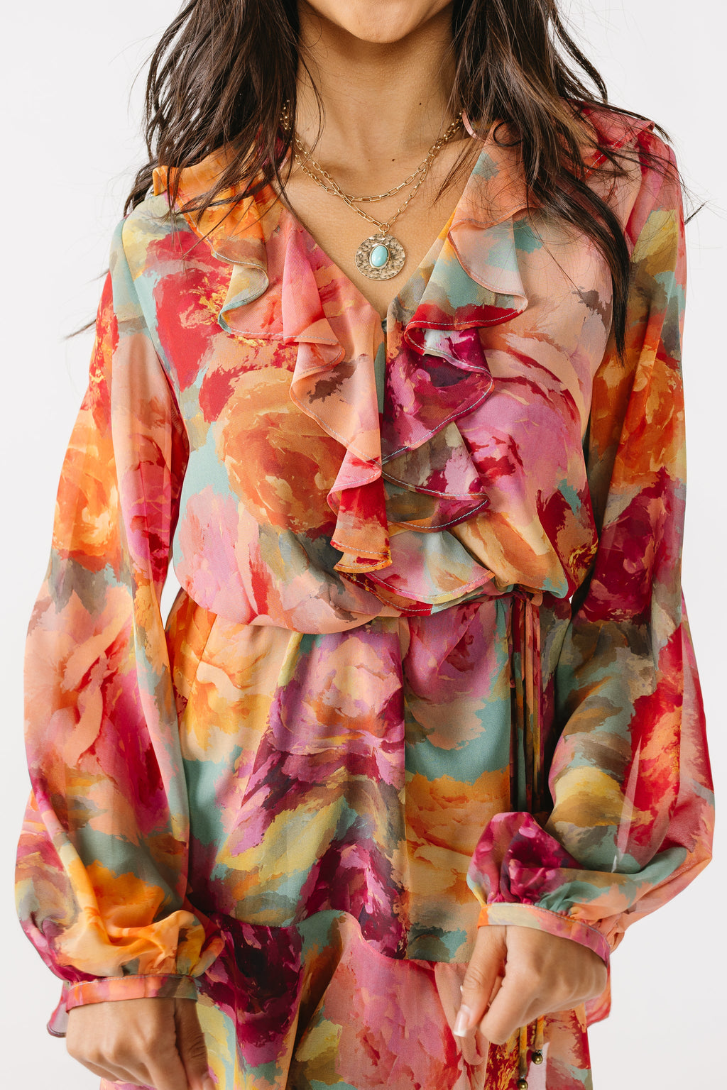 Watercolor Florals Dress