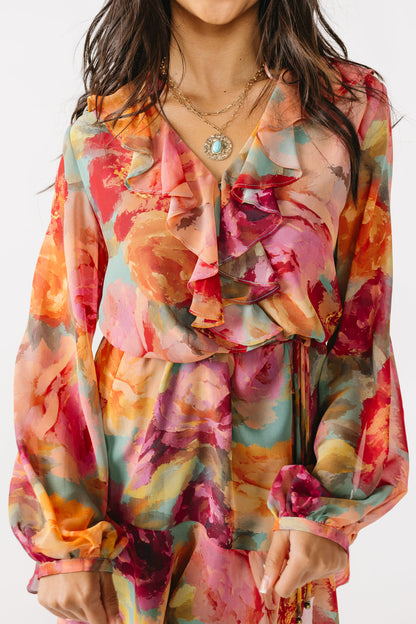 Watercolor Florals Dress