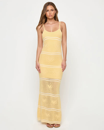 Heart To Heart Dress - Daisy-Cream