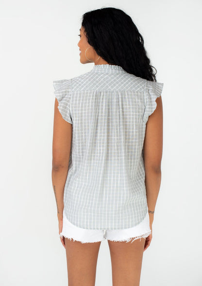 Noor Flutter Sleeve Top