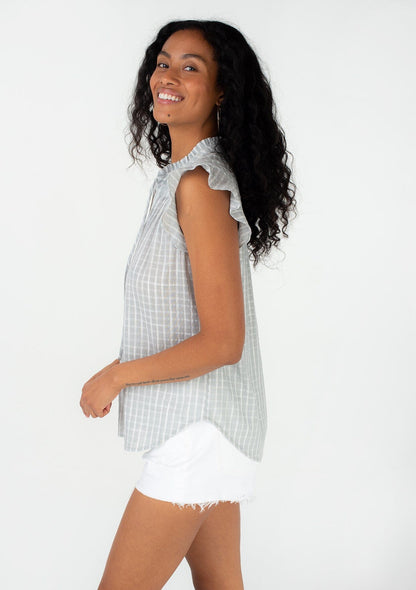 Noor Flutter Sleeve Top