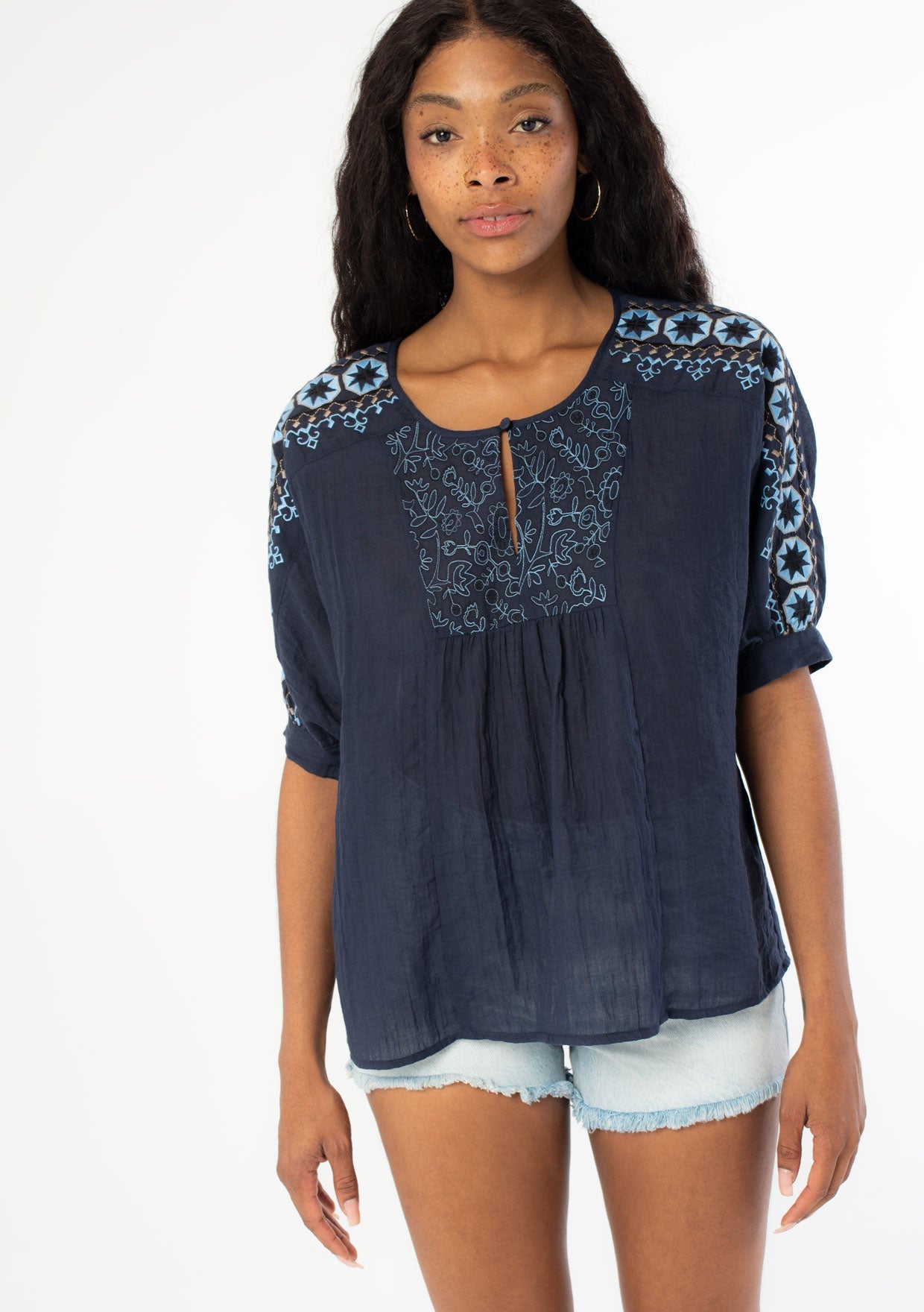 Whitley Embroidered Top