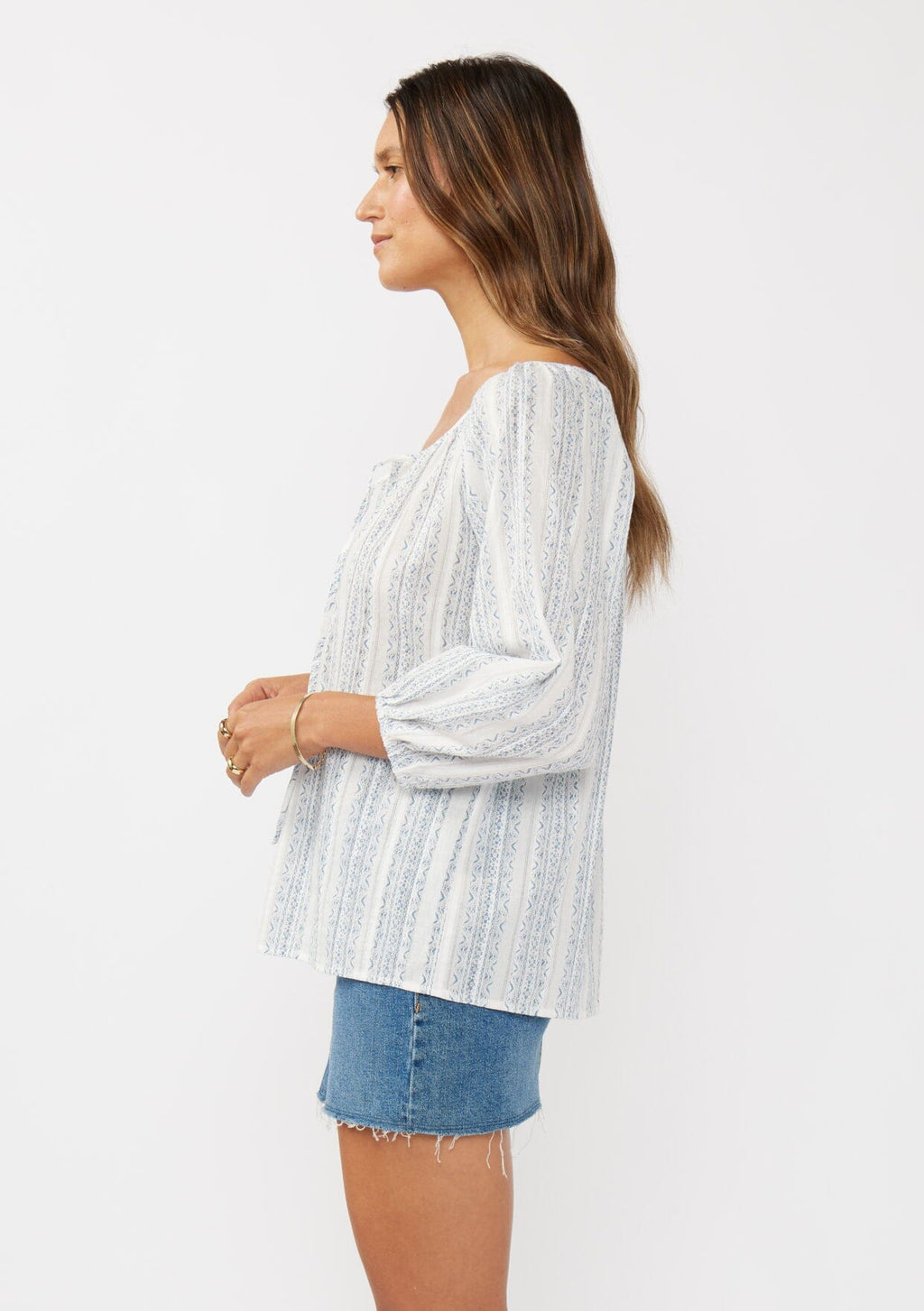 Kallie Striped Blouse