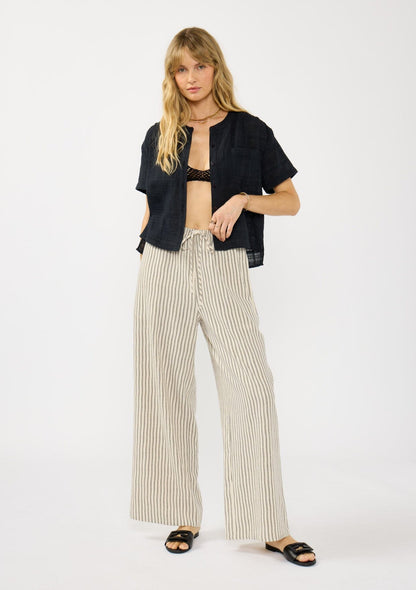 Rosine Button Front Top