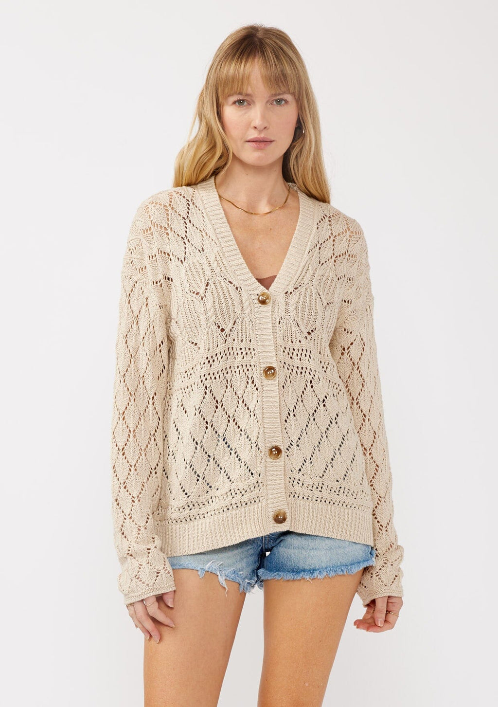Out and About Pointelle Cardigan