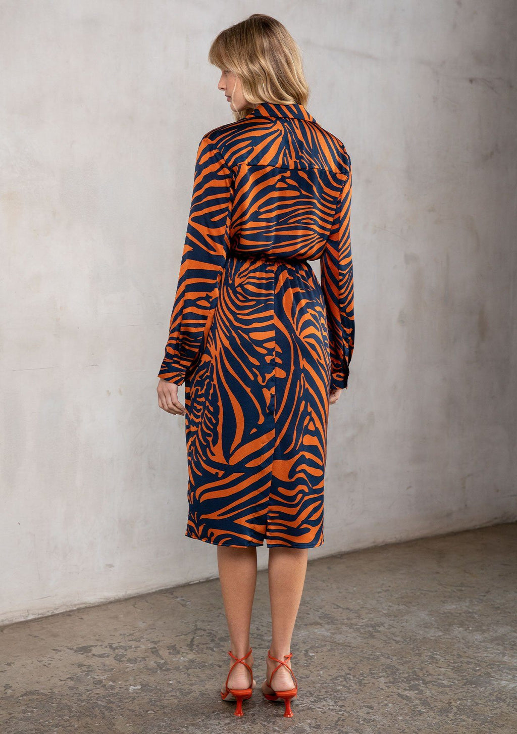 Risky Business Midi Shirt Dress
