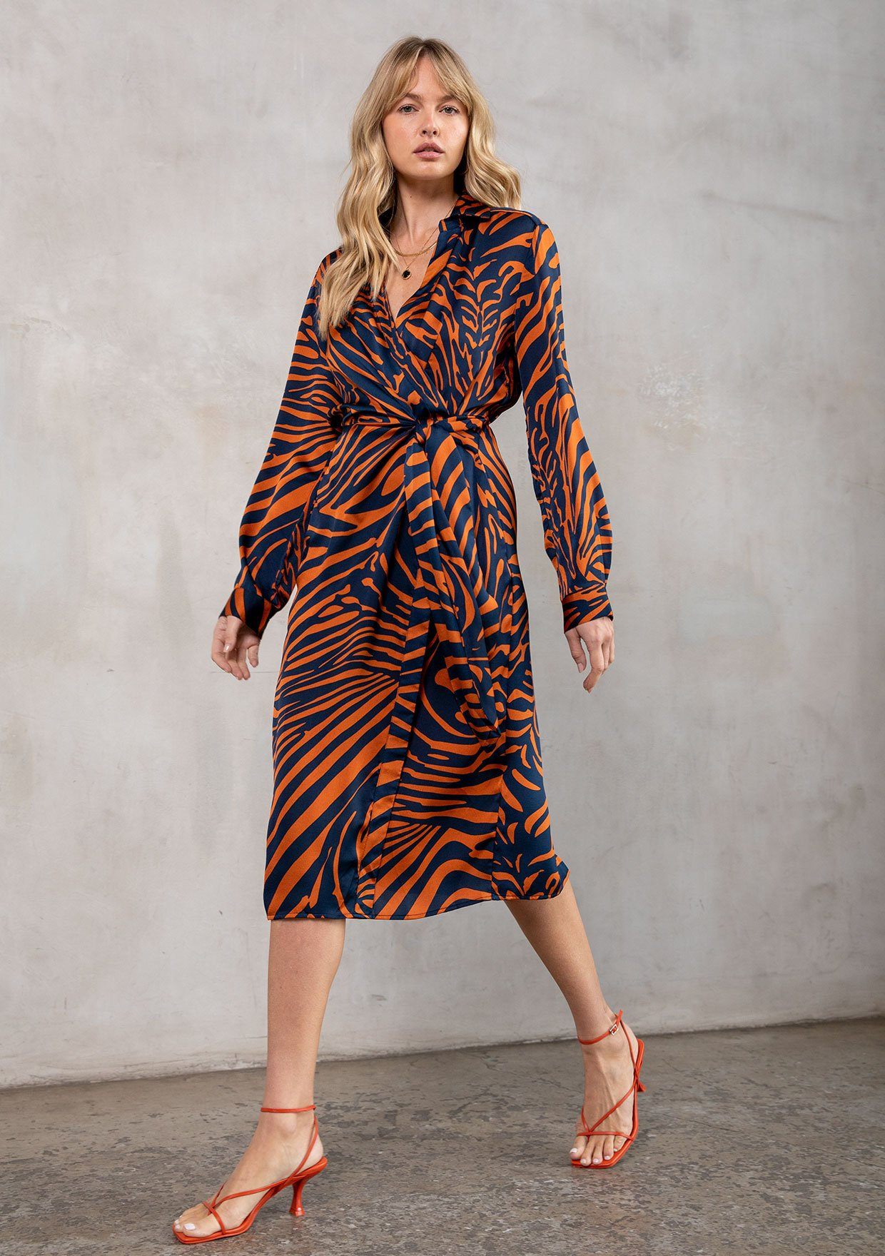 Risky Business Midi Shirt Dress