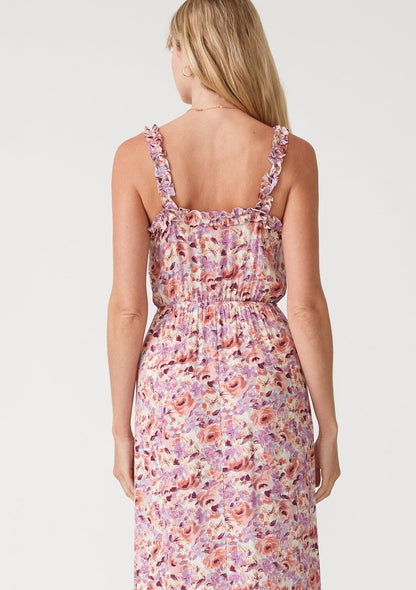 Nicolette Lace-Up Maxi Dress