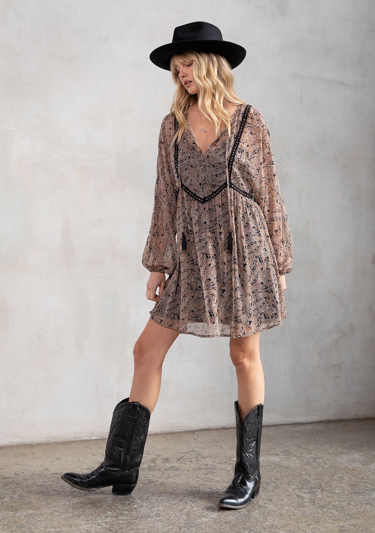 Libby Paisley Mini Dress
