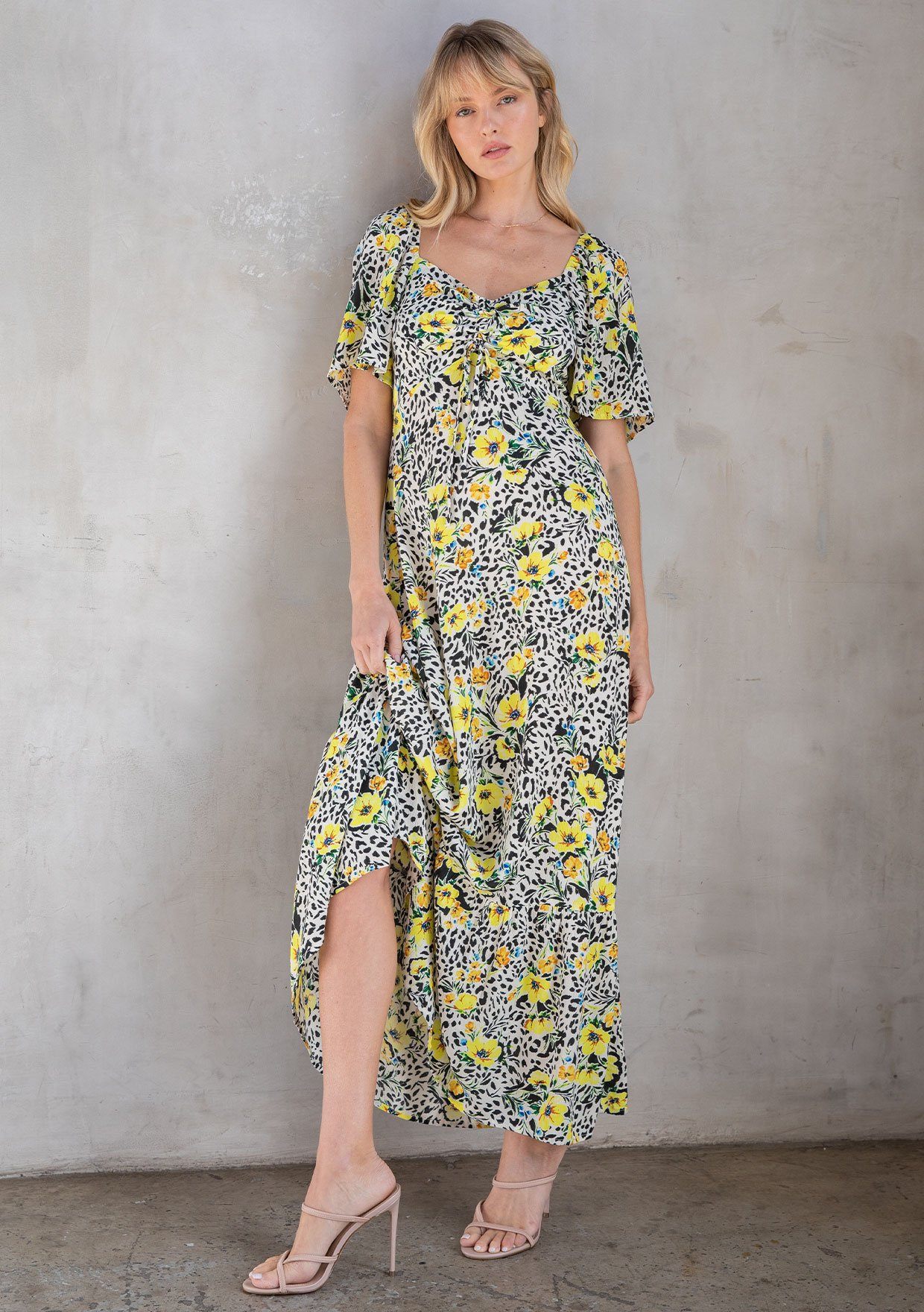 Tuscan Floral Maxi Dress
