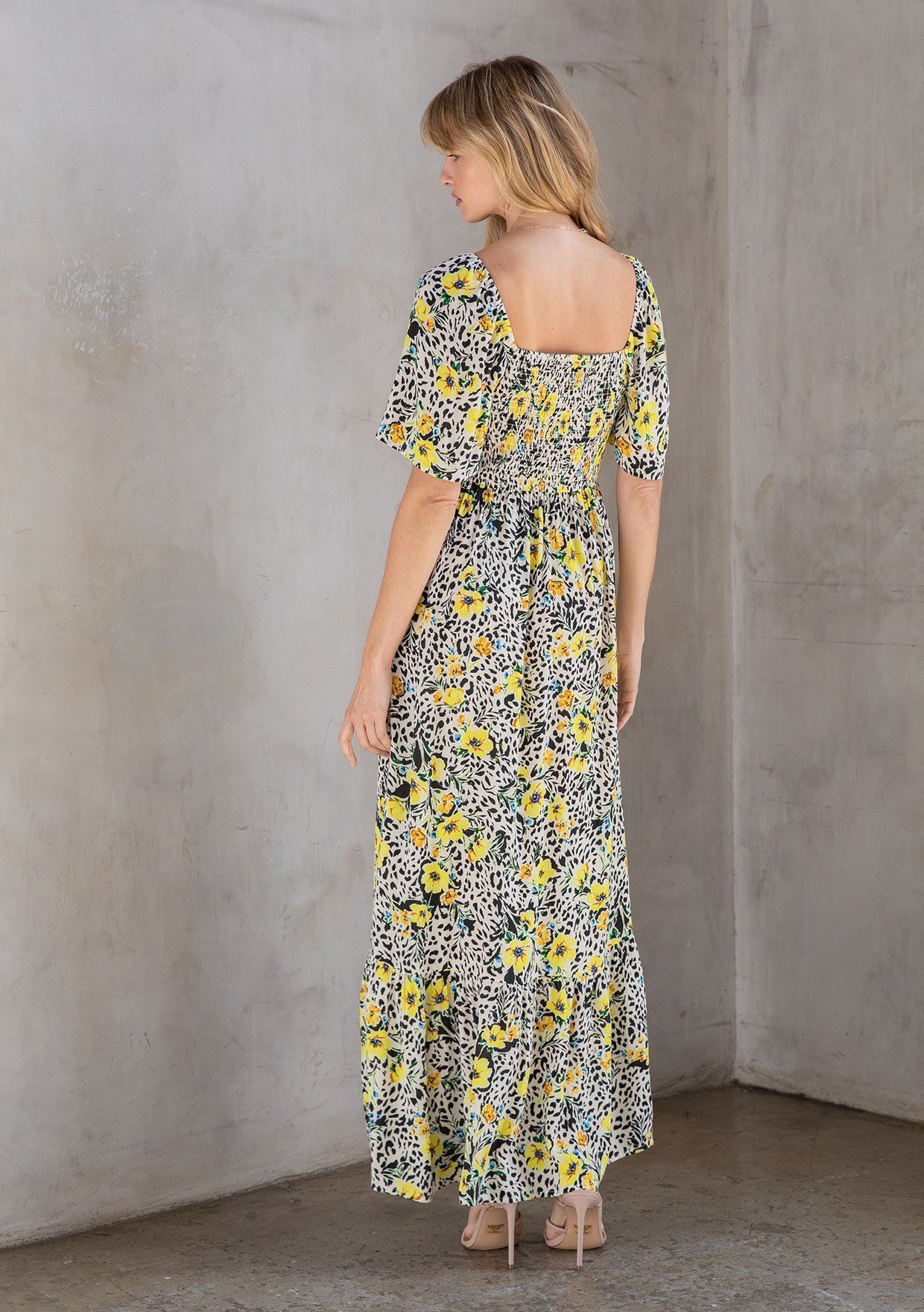 Tuscan Floral Maxi Dress