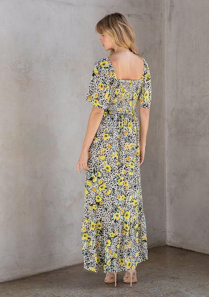Tuscan Floral Maxi Dress