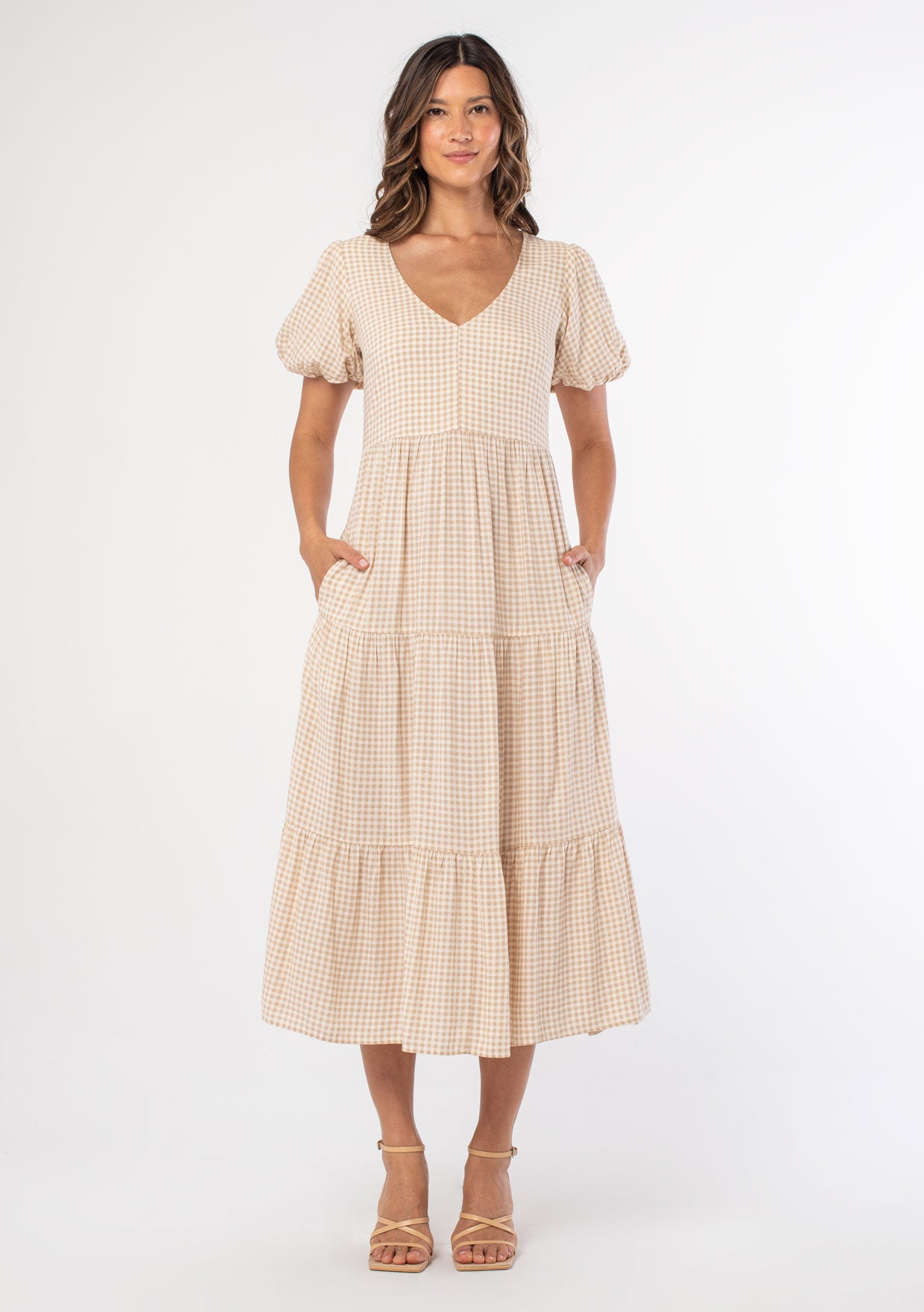 Lexi Gingham Midi Dress