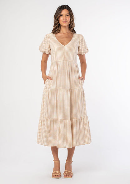 Lexi Gingham Midi Dress