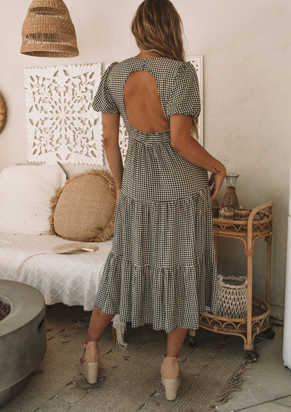 Lexi Gingham Midi Dress