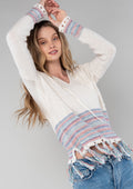 Boho Beach Fringe Sweater