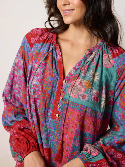 Camille Mini Dress - Jewel Positano Scarf