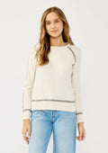 Posh Border Striped Pullover