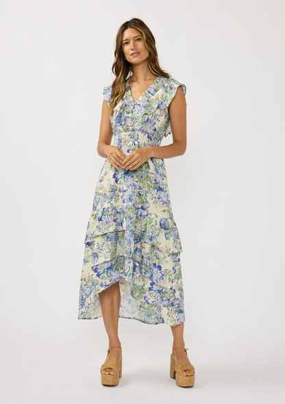 Marla Ruffle Midi Dress