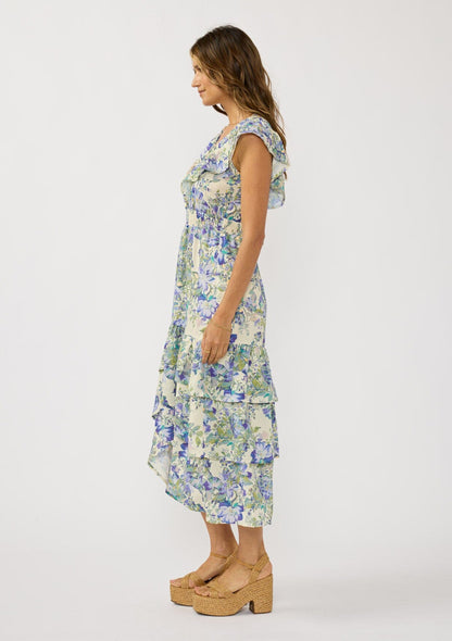 Marla Ruffle Midi Dress