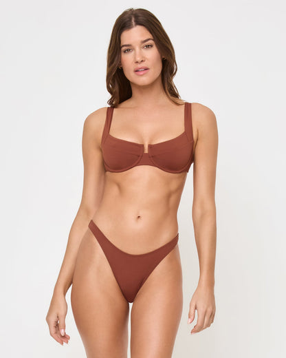 Mako Bikini Top - Tobacco