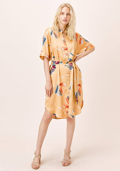 Arina Belted Shirt Dress