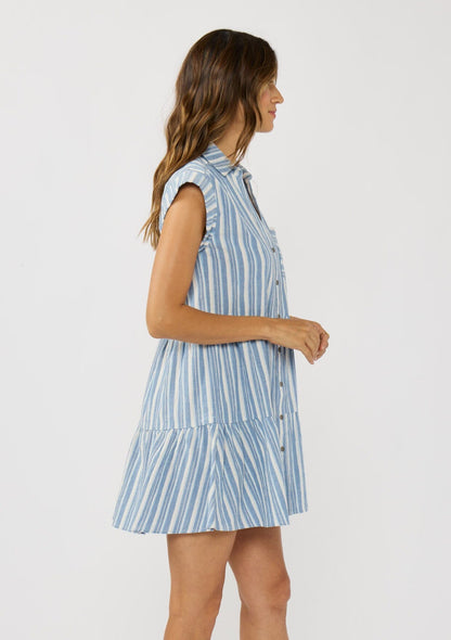 Nautica Striped Mini Dress