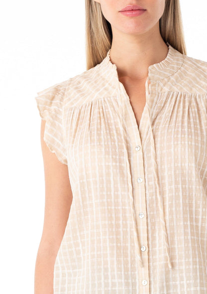 Noor Flutter Sleeve Top