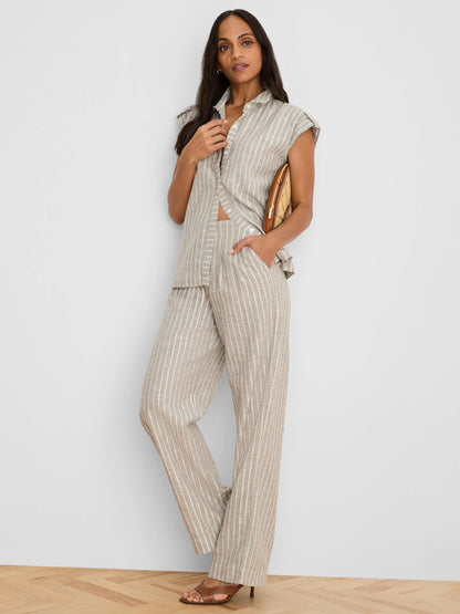Lurex Linen Resort Shirt