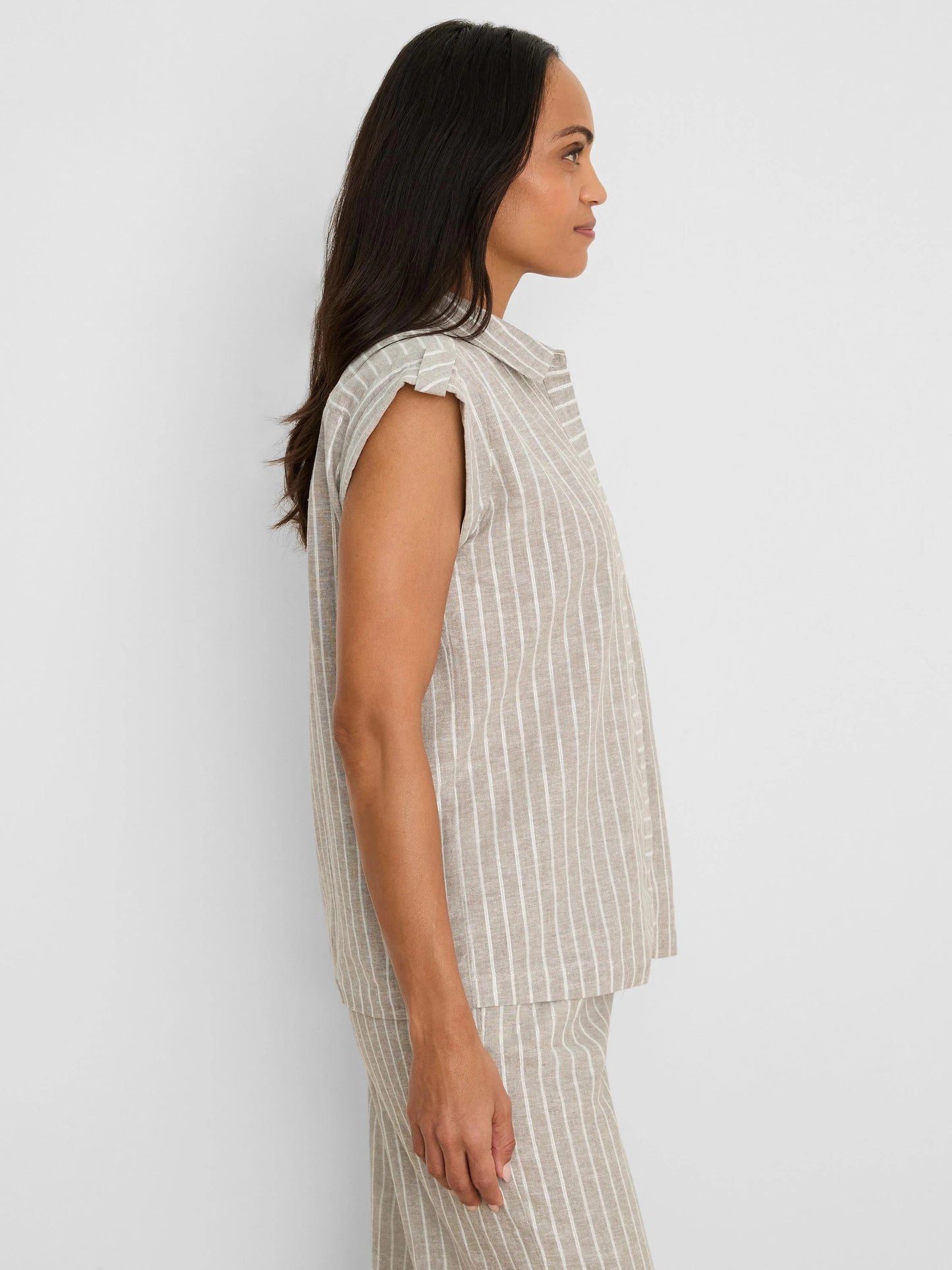 Lurex Linen Resort Shirt