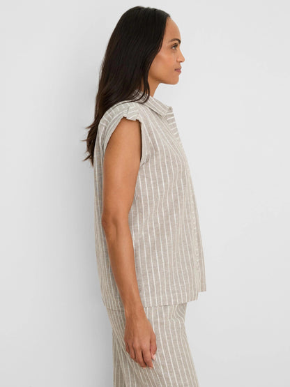 Lurex Linen Resort Shirt