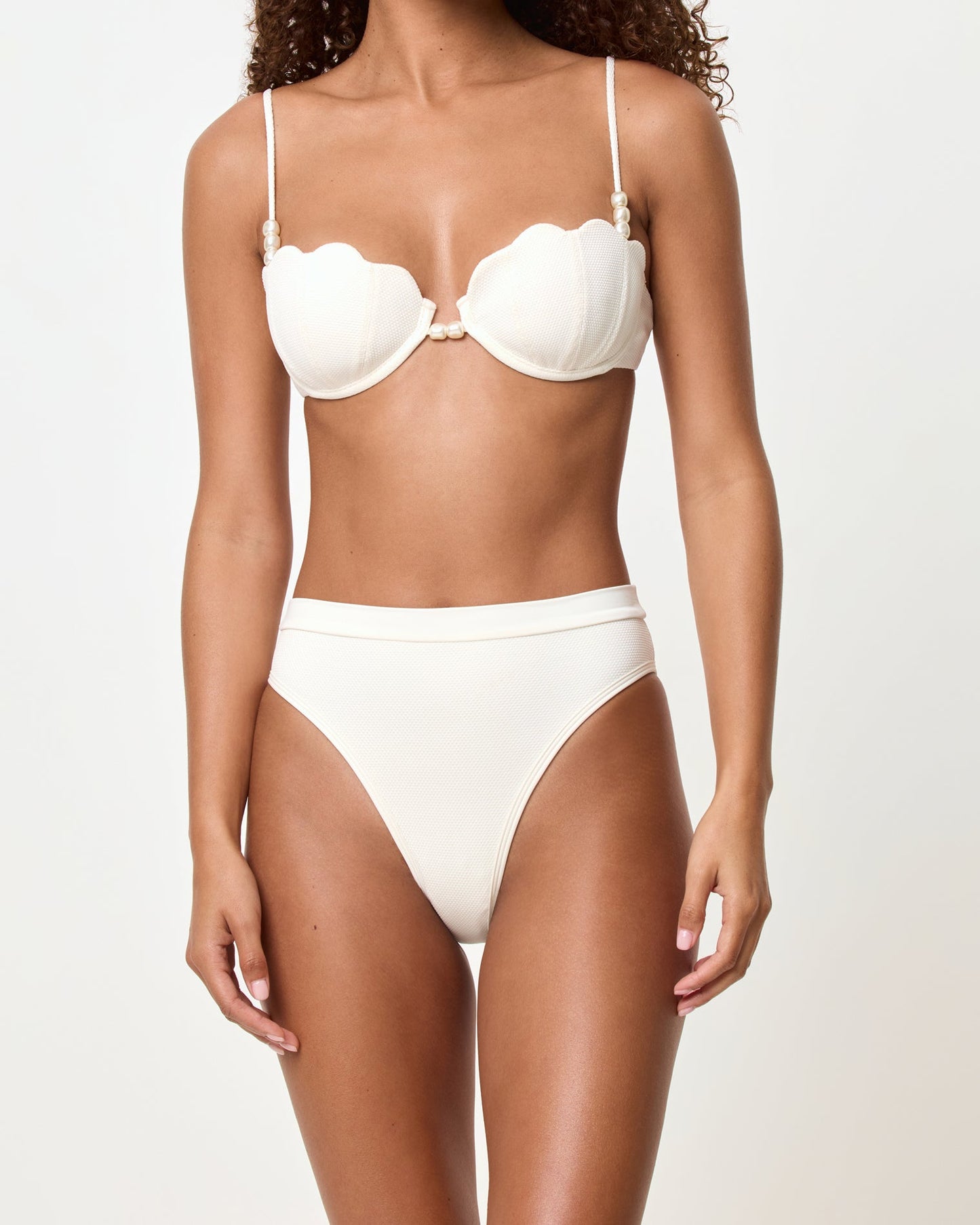 Sunrise Shell Bikini Top - Cream