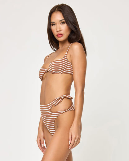 Tulip Bikini Top - Brown Sugar