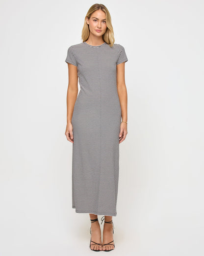 Sloane Dress - Black-Cream