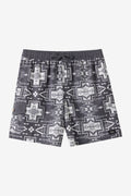 Hermosa Retro 17" Elastic Waist Trunk Swim Trunks